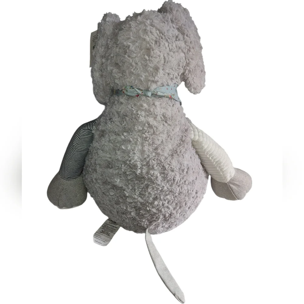 Mina Victory Plush Grey Elephant 22x26